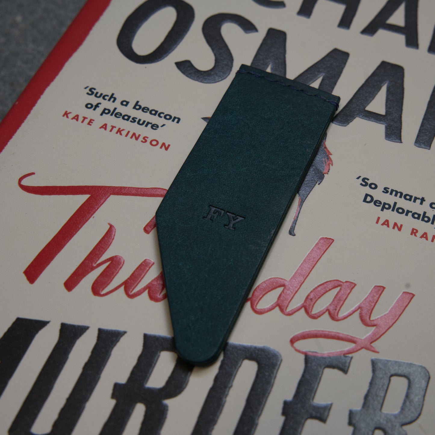 Hide Mark Leather Bookmark